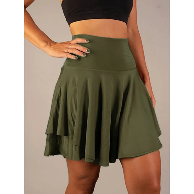 2023 Summer and Autumn New Skirt Women Solid Color Loose Sports Running Skirt Women's Casual High Waist Ruffles Mini Yoga Skirt
2023 Summer and Autumn New Skirt Women Solid Color Loose Sports Running Skirt Women's Casual High Waist Ruffles Mini Yoga Skirt
