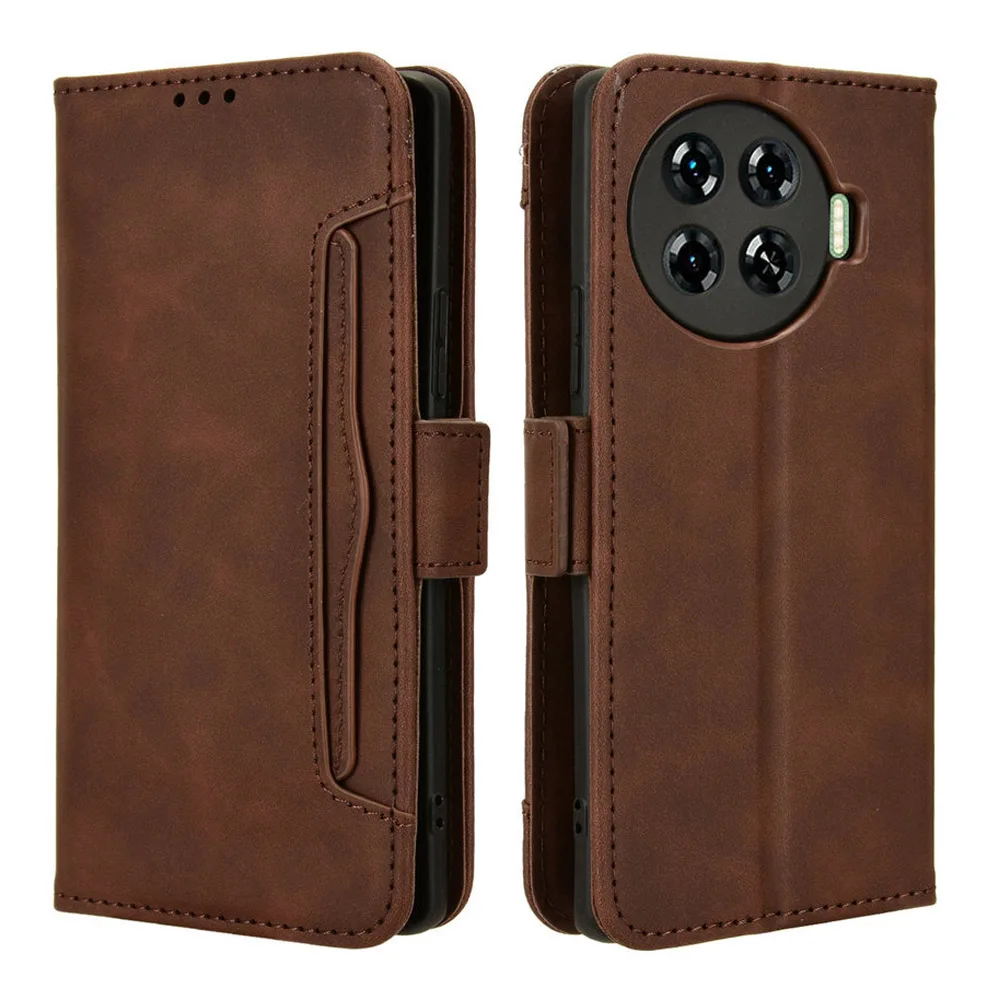 

For Tecno Camon 30 Premier 5G CL9 2024 Luxury Case Leaether Card Portable Book Magnetic Capa Camon 30 Case Phone Camon30 Funda