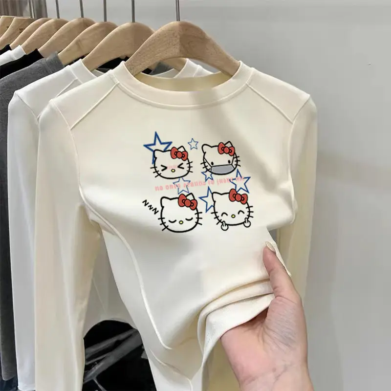 Hello Kitty Sanrio Kawaii Anime Y2K Winter New Girls Long Sleeve T-Shirt Cute Cartoon Fashion Warm Bottoms Tops Toys for Kids
Hello Kitty Sanrio Kawaii Anime Y2K Winter New Girls Long Sleeve T-Shirt Cute Cartoon Fashion Warm Bottoms Tops Toys for Kids