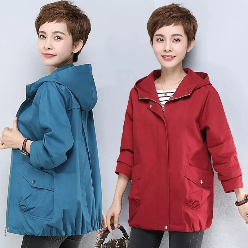 2023 New Spring Autumn Trench Coat Women Jacket Hooded Windbreaker Short Fashion Clothing Casual Cardigan Outerwear Female
2023 New Spring Autumn Trench Coat Women Jacket Hooded Windbreaker Short Fashion Clothing Casual Cardigan Outerwear Female