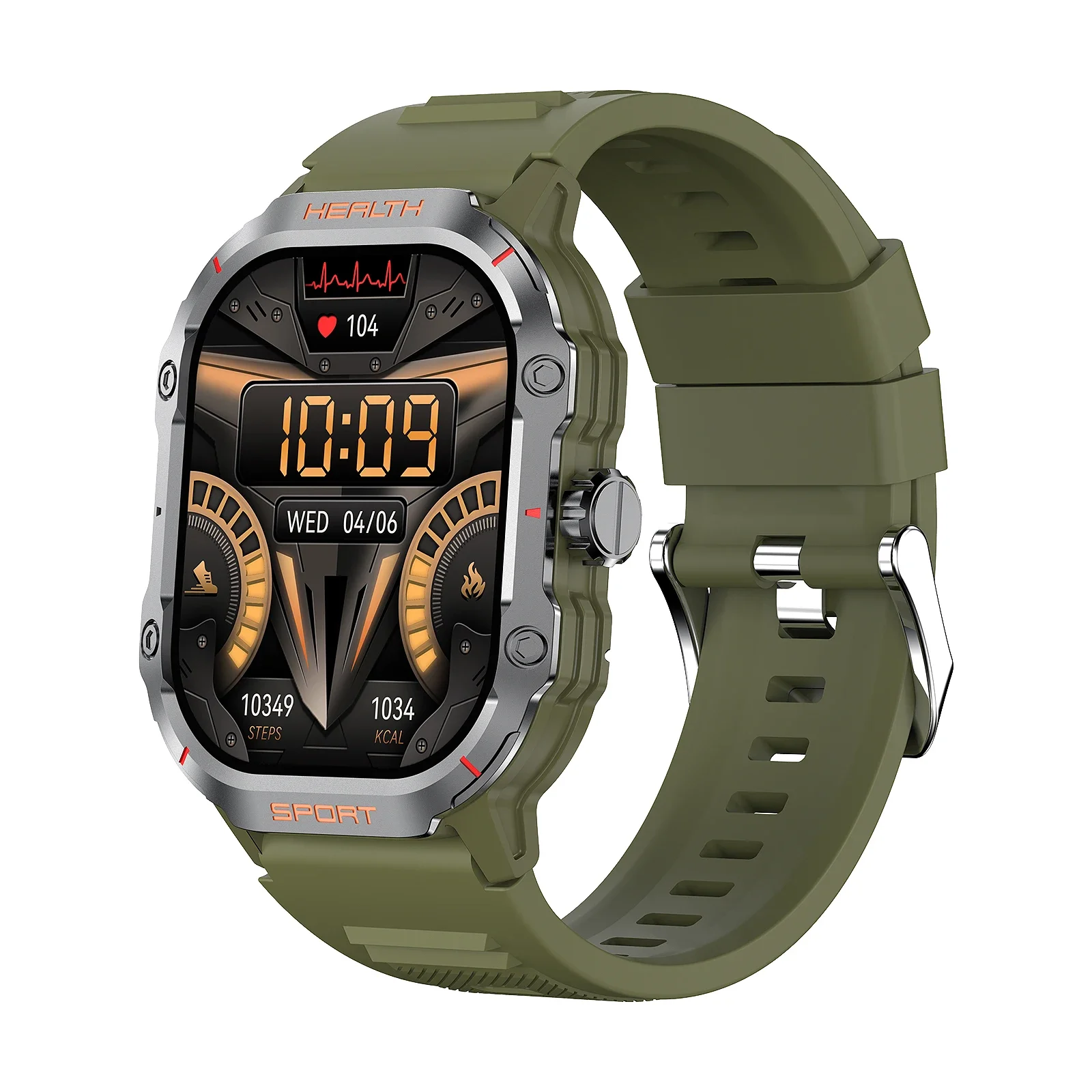 

Sport Smart Watch 2.1inch Amoled Large Screen AI Voice Assistant Bluetooth Call Health Monitoring Men Outdoor Sports Smartwatch