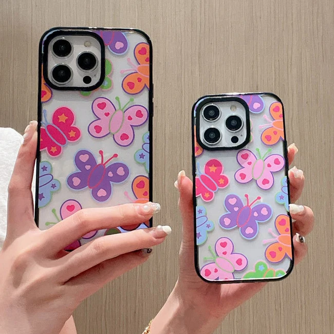 Colorful Butterfly 2.0 Acrylic Black Border Phone Case Cover for iPhone 11 12 13 14 15 Pro Max Case
Colorful Butterfly 2.0 Acrylic Black Border Phone Case Cover for iPhone 11 12 13 14 15 Pro Max Case