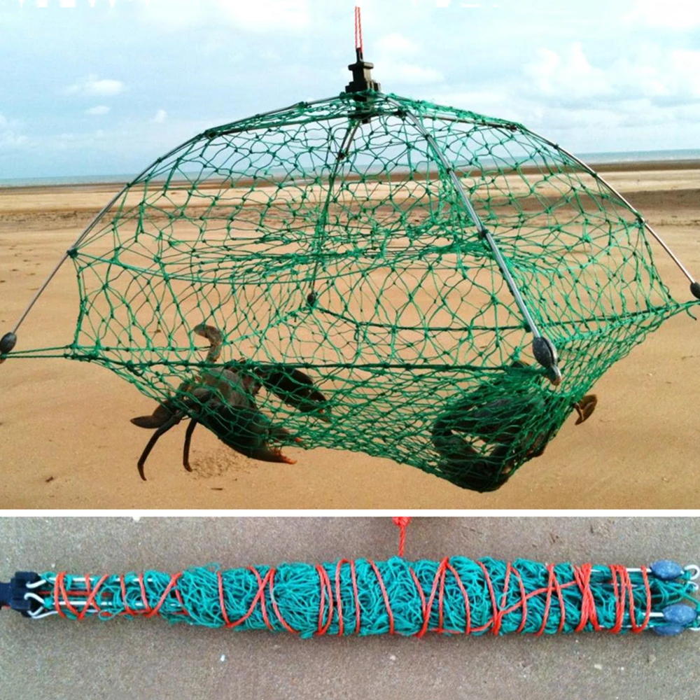 

Crabbing Nets Patent The Fisherman Foldable Fishing Net, Landing Net Trap Cast, Dip Cage for Shrimp/Minnow/Crayfish/Crab/Lobster