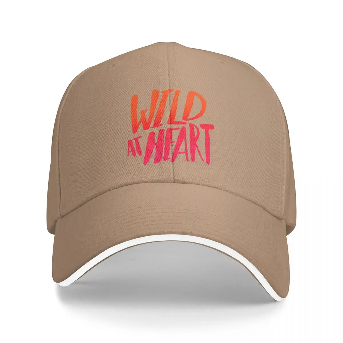 

Wild At Heart - Typography Flame Ombre Bucket Hat Baseball Cap Sunscreen Beach bag Women's winter hat Men's