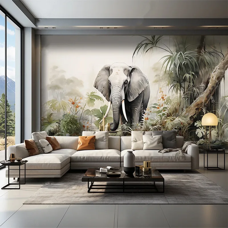 Custom Photo Wallpaper 3D Forest Elephant Landscape Sofa Background Wall Wallpaper Mural Wall Painting 3D Home Decor Papel De Pa
Custom Photo Wallpaper 3D Forest Elephant Landscape Sofa Background Wall Wallpaper Mural Wall Painting 3D Home Decor Papel De Pa