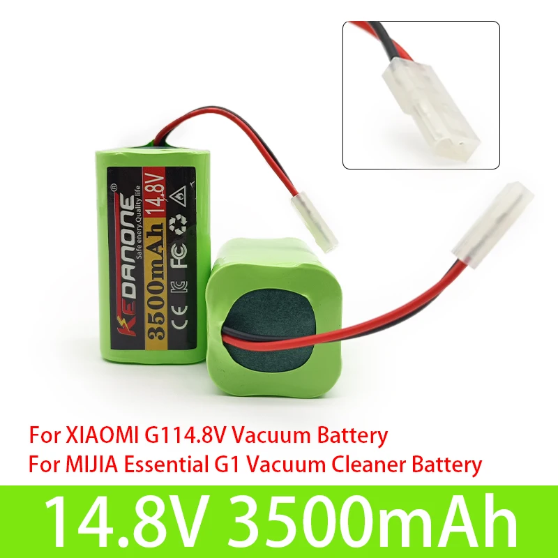 New 14.8V 3500mAh Li-ion Battery Pack H18650CH-4S1P For XIAOMI MIJIA Mi Robot Vacuum-Mop Essential G1 MJSTG1, SKV4136GL R30 R35
New 14.8V 3500mAh Li-ion Battery Pack H18650CH-4S1P For XIAOMI MIJIA Mi Robot Vacuum-Mop Essential G1 MJSTG1, SKV4136GL R30 R35