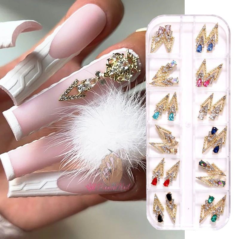 24pcs Luxury 3D Nail Charms Designer Triangle Shape Alloy Glitter Rhinestones Diamonds for Acrylic Nail Art Decorations
24pcs Luxury 3D Nail Charms Designer Triangle Shape Alloy Glitter Rhinestones Diamonds for Acrylic Nail Art Decorations