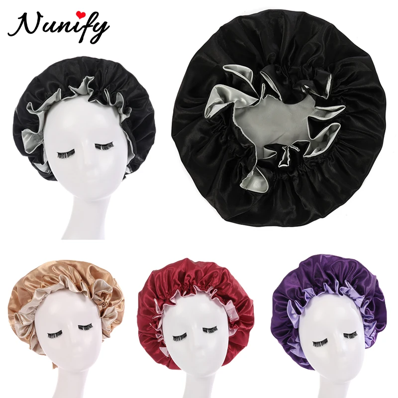 1Pcs Double Layer Silk Satin Bonnets For Women Hair Care Natural Silk Hair Wraps With Elastic For Sleeping 36cm Sleep Hats Green
1Pcs Double Layer Silk Satin Bonnets For Women Hair Care Natural Silk Hair Wraps With Elastic For Sleeping 36cm Sleep Hats Green