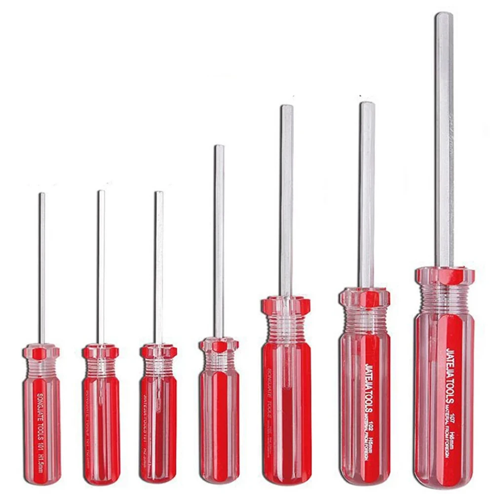 1pcs 1.5mm-6mm Hexagon Screwdriver Set Steel Flat Head Red Screwdriver Handle Hex Magnetic Portable Precision Repair Hand Tool
1pcs 1.5mm-6mm Hexagon Screwdriver Set Steel Flat Head Red Screwdriver Handle Hex Magnetic Portable Precision Repair Hand Tool