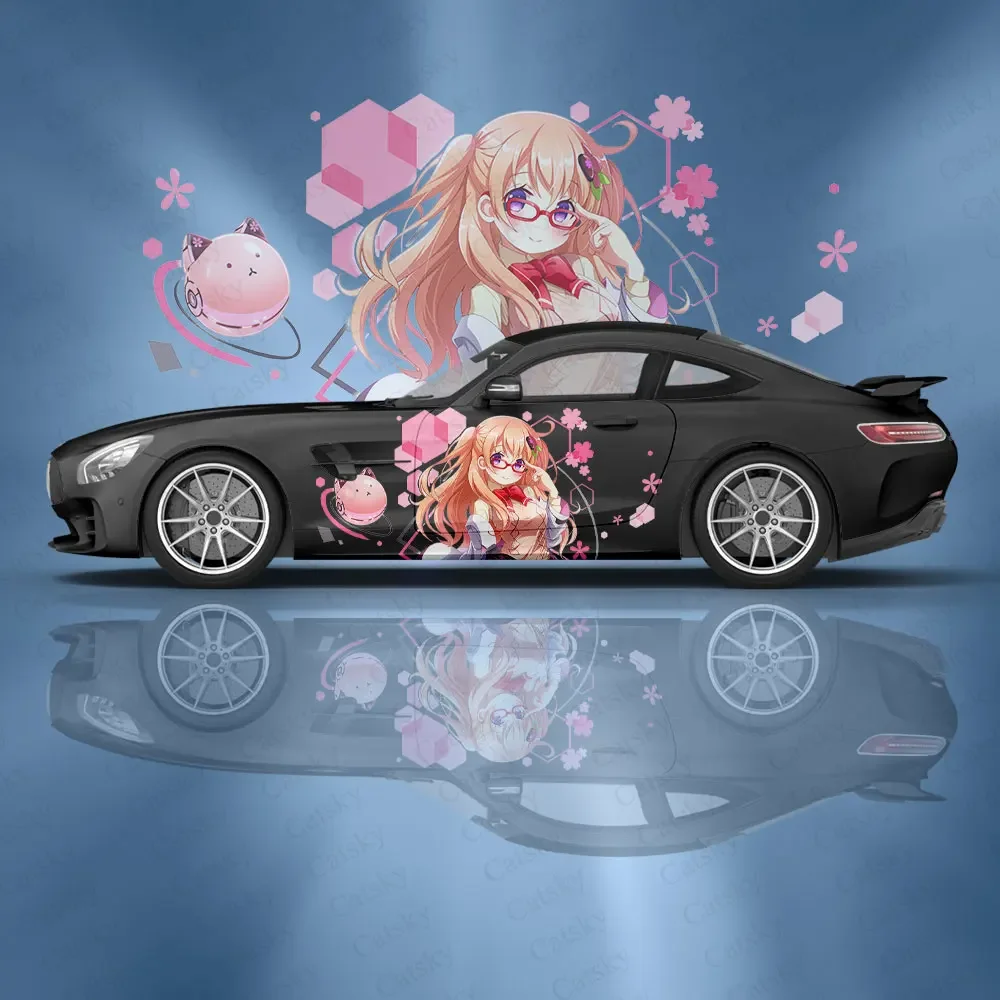 

Custom Hoto Kokoa Car Accessories Anime Itasha Girl Body Stickers Auto Side Film Decal Body Sticker SUV Decoration Pattern