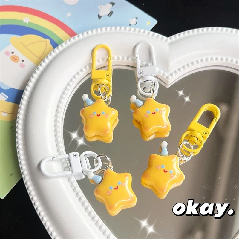 Cute Cartoon Yellow Star Keychain Lovely Pentagrams Keyring Car Key Holder For Girls School Bag Pendant Backpack Ornament
Cute Cartoon Yellow Star Keychain Lovely Pentagrams Keyring Car Key Holder For Girls School Bag Pendant Backpack Ornament