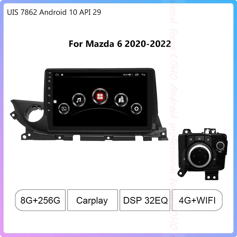 

For Mazda 6 2020-2022 1280*720 Resolution UIS 7862 Octa-core 8+256gb Car Navigation CarPlay Car Radio Multimedia Video Player
