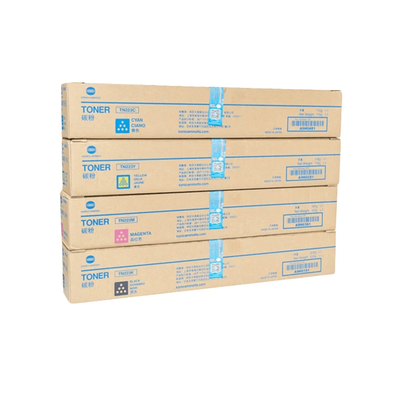 1Set TN-223 Original New Toner Cartridge for Konica Minolta C226 C256 C266 C7222 C7226
1Set TN-223 Original New Toner Cartridge for Konica Minolta C226 C256 C266 C7222 C7226