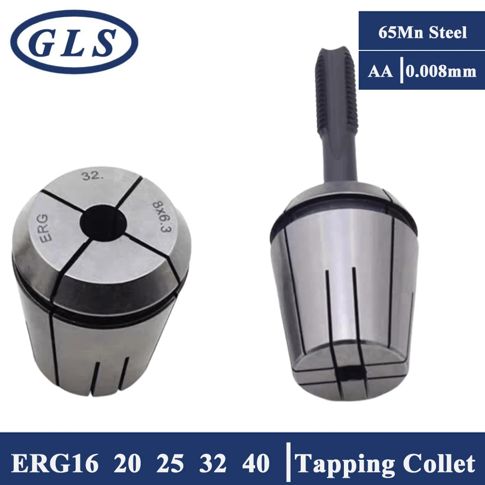 

ER ERG Tap Collets Tapping Collet Taps ERG16 ERG20 ERG25 ERG32 ERG40 Square Tapping ER Collet ISO JIS Taps Collets Milling Tools