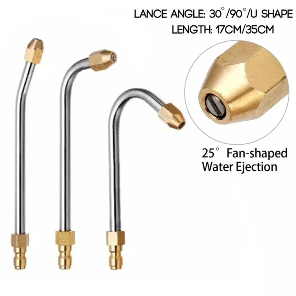 30°/90° U-Shape Pressure Power Water Gun Extension Spray Wand Nozzle 17cm Adjustable Angle Sprayer Lance Cleaning Tools
30°/90° U-Shape Pressure Power Water Gun Extension Spray Wand Nozzle 17cm Adjustable Angle Sprayer Lance Cleaning Tools