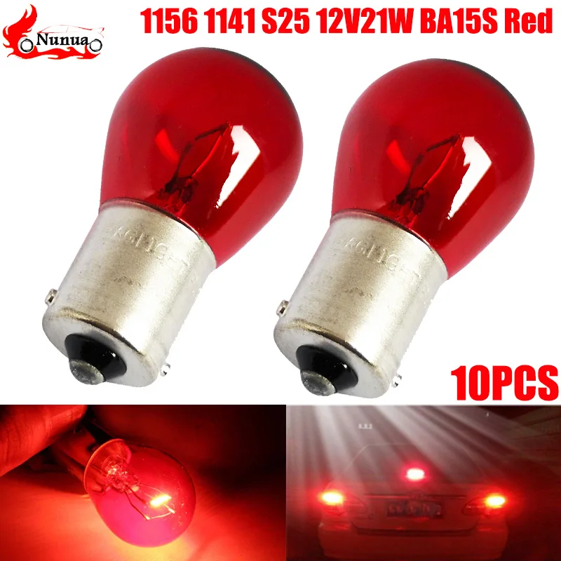 10 шт. 1156 1141 S25 12V21W BA15S красный габаритный фонарь стояночные огни индикатор разрыва противотуманный фонарь заднего хода для лампы PY21W BA15S 581
10 шт. 1156 1141 S25 12V21W BA15S красный габаритный фонарь стояночные огни индикатор разрыва противотуманный фонарь заднего хода для лампы PY21W BA15S 581