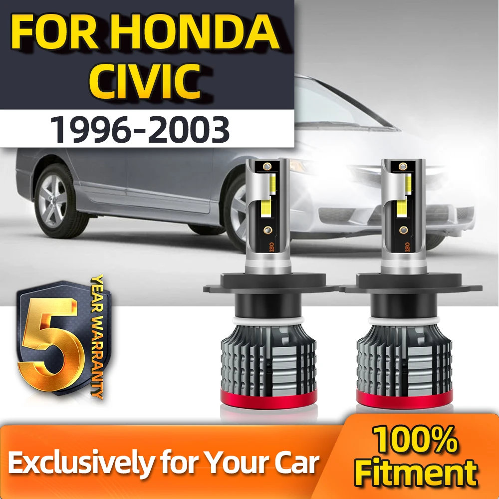 TEENRAM Car Headlight Bulbs LED All-in-one H4 6000K 110W 20000LM White For Honda Civic 1996 1997 1998 1999 2000 2001 2002 2003
TEENRAM Car Headlight Bulbs LED All-in-one H4 6000K 110W 20000LM White For Honda Civic 1996 1997 1998 1999 2000 2001 2002 2003