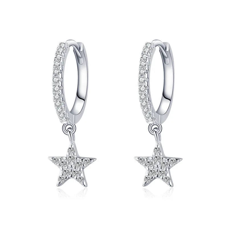 S925 Sterling Silver Star Earring Female Fashion Earrings Micro Inlaid Zircon Engagement Jewelry
S925 Sterling Silver Star Earring Female Fashion Earrings Micro Inlaid Zircon Engagement Jewelry