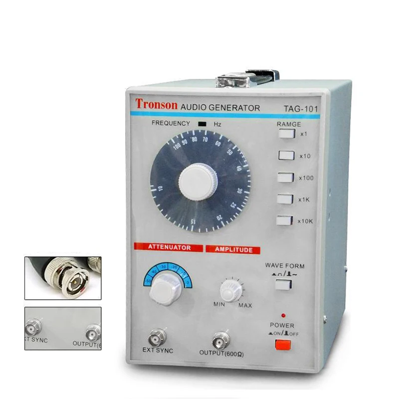 AC 100-240V TAG-101 Низкочастотный генератор звукового сигнала, источник сигнала 10 Гц-1 МГц
AC 100-240V TAG-101 Низкочастотный генератор звукового сигнала, источник сигнала 10 Гц-1 МГц