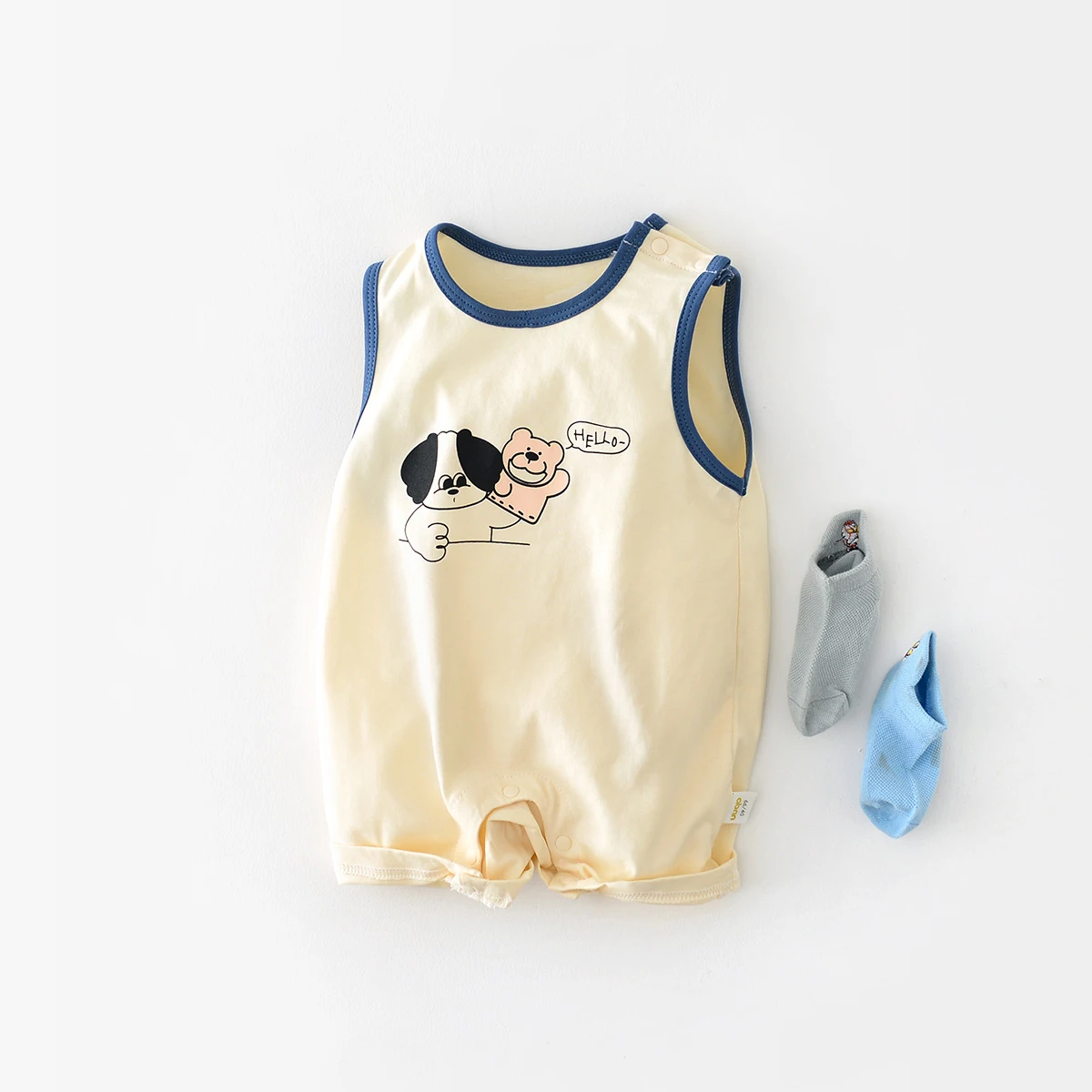 0-2y Summer Toddler Baby Sleeveless Rompers Newborn Boys Clothes Thin Cotton Jumpsuit Korean Infant Girls Cute Dog Print Onesie
0-2y Summer Toddler Baby Sleeveless Rompers Newborn Boys Clothes Thin Cotton Jumpsuit Korean Infant Girls Cute Dog Print Onesie