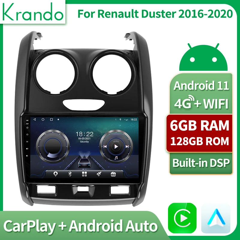 Автомагнитола Krando 9 ''Android 11, Авторадио для Renault Duster 2016-2020, интеллектуальная система, мультимедийный видеоплеер Navi GPS 4G
Автомагнитола Krando 9 ''Android 11, Авторадио для Renault Duster 2016-2020, интеллектуальная система, мультимедийный видеоплеер Navi GPS 4G