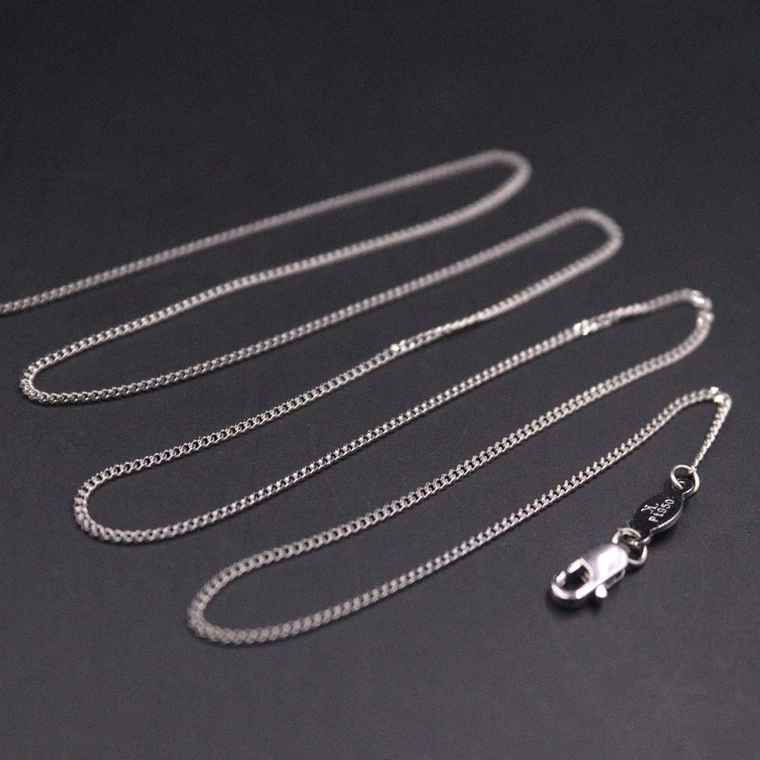 Real Platinum 950 Necklace For Women Female 1mm Curb Link Chain 16.5inch Neckalces Stamp Pt950
Real Platinum 950 Necklace For Women Female 1mm Curb Link Chain 16.5inch Neckalces Stamp Pt950