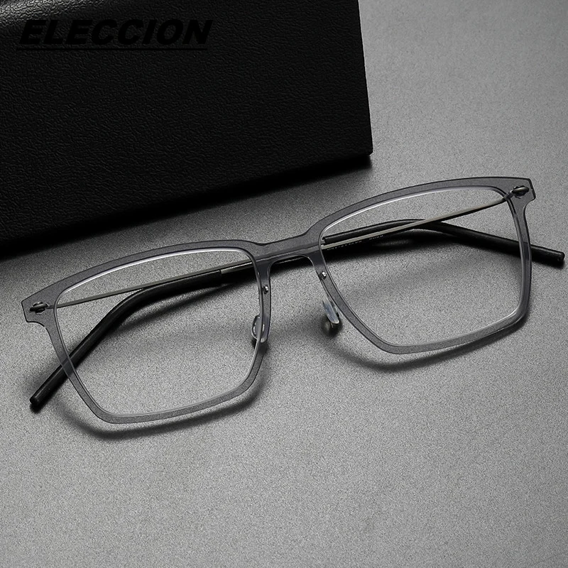 ELECCION Optical Glasses Frames for Men Screwless Eyewear Nylon TItanium Ultra Light Prescription Myopia Spectacles Frame 6505
ELECCION Optical Glasses Frames for Men Screwless Eyewear Nylon TItanium Ultra Light Prescription Myopia Spectacles Frame 6505