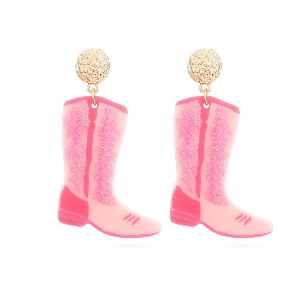 Blue Glitter Cowgirl Boot Dangle Earrings Pink Blend Blingy Boot Earrings for Women Rodeo Cowgirl Glitter Accessories 6.3*3.7cm
Blue Glitter Cowgirl Boot Dangle Earrings Pink Blend Blingy Boot Earrings for Women Rodeo Cowgirl Glitter Accessories 6.3*3.7cm