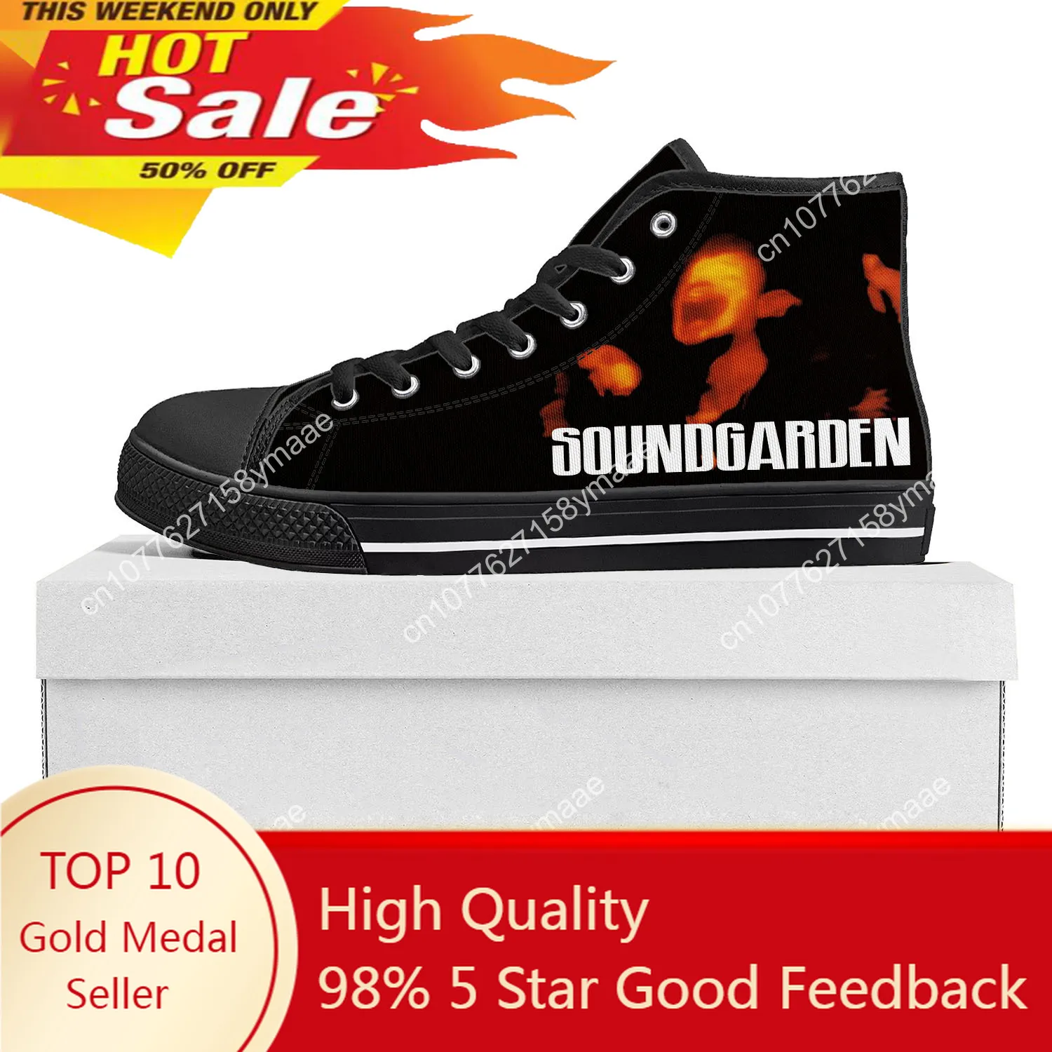 Soundgarden Rock Band High Top High Quality Sneakers Mens Womens Teenager Canvas Sneaker Casual Custom Made Shoes Customize Shoe
Soundgarden Rock Band High Top High Quality Sneakers Mens Womens Teenager Canvas Sneaker Casual Custom Made Shoes Customize Shoe