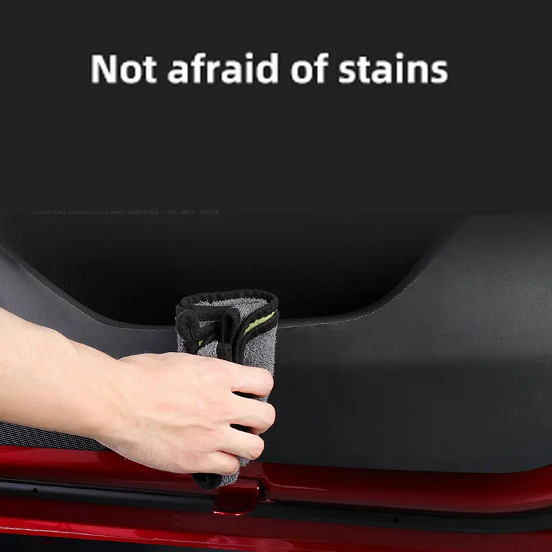 

Door Anti-Kick Sticker For Tesla Model 3 Highland 2024 Leather Glove box Soil-Proof Mat Children's Kick Pad Car Accessories