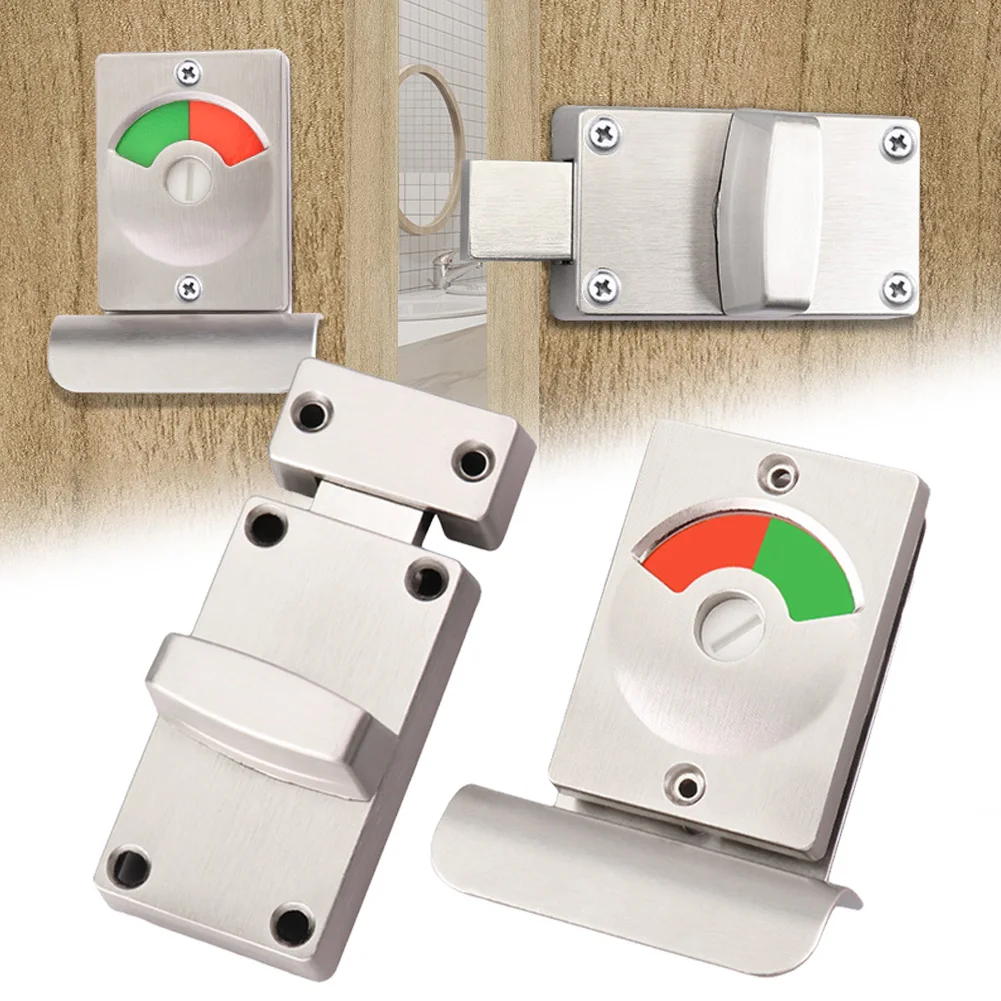 Aluminum-Alloy Partition Door Lock Bathroom With Red Green Indicator Lock Public Toilet WC Dressing Room Hardware Latch
Aluminum-Alloy Partition Door Lock Bathroom With Red Green Indicator Lock Public Toilet WC Dressing Room Hardware Latch