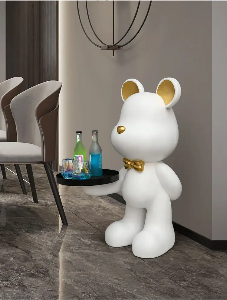 Home Decor Creative Doll Bear Floor Ornament Living Room Trend Soft Decoration Welcome Reception Storage Tray Animal Statue Gift Home Decor Creative Doll Bear Floor Ornament Living Room Trend Soft Decoration Welcome Reception Storage Tray Animal Statue Gift