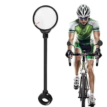Espelho Retrovisor de Guidão de Bicicleta com Ângulos Ajustáveis de Alta Definição para Bicicletas de Montanha e Scooters Elétricos 10 Mirrors For Handlebars Handlebar Rearview Mirror For Side Bicycle Rear View Mirror With 360 Degree Rotating Electric Vehicle