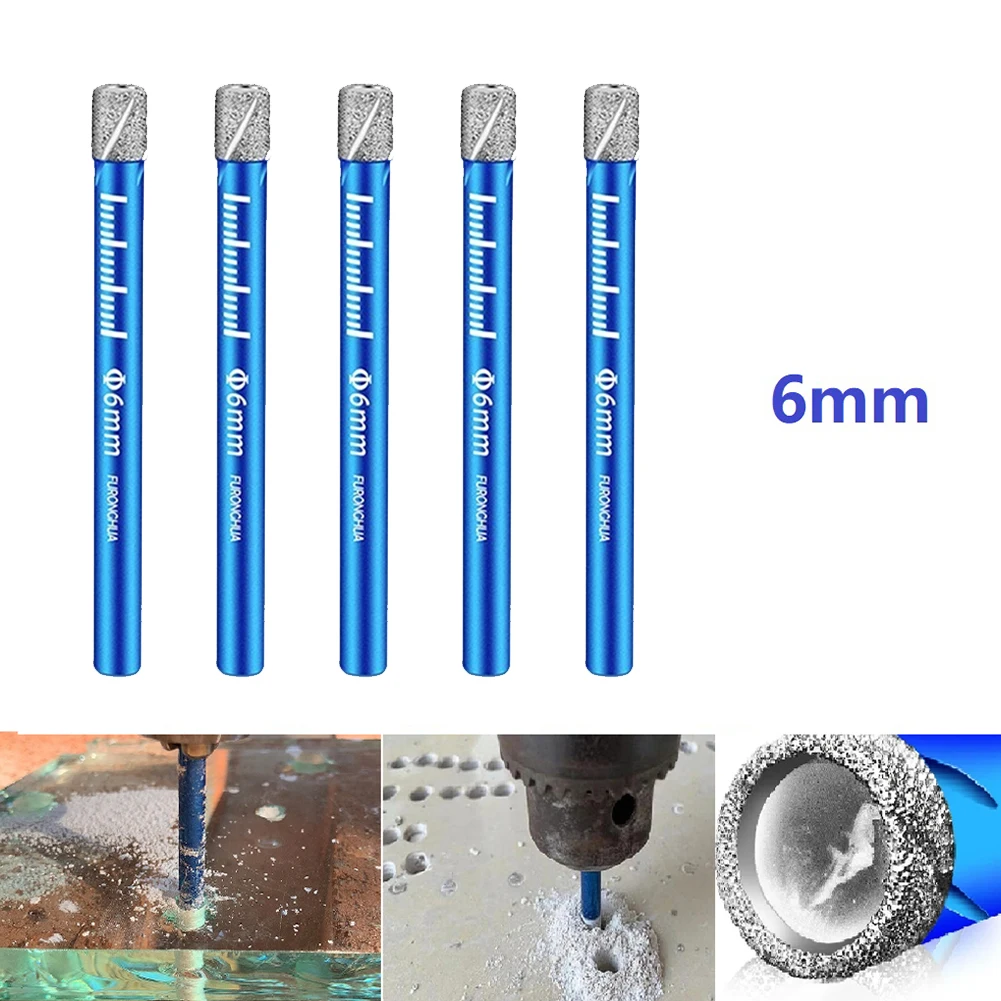 5 Pcs Brazed Dry Drill For Metalworking Marble Granite Round Shank Coated Drilling Durable 5*6mm
5 Pcs Brazed Dry Drill For Metalworking Marble Granite Round Shank Coated Drilling Durable 5*6mm