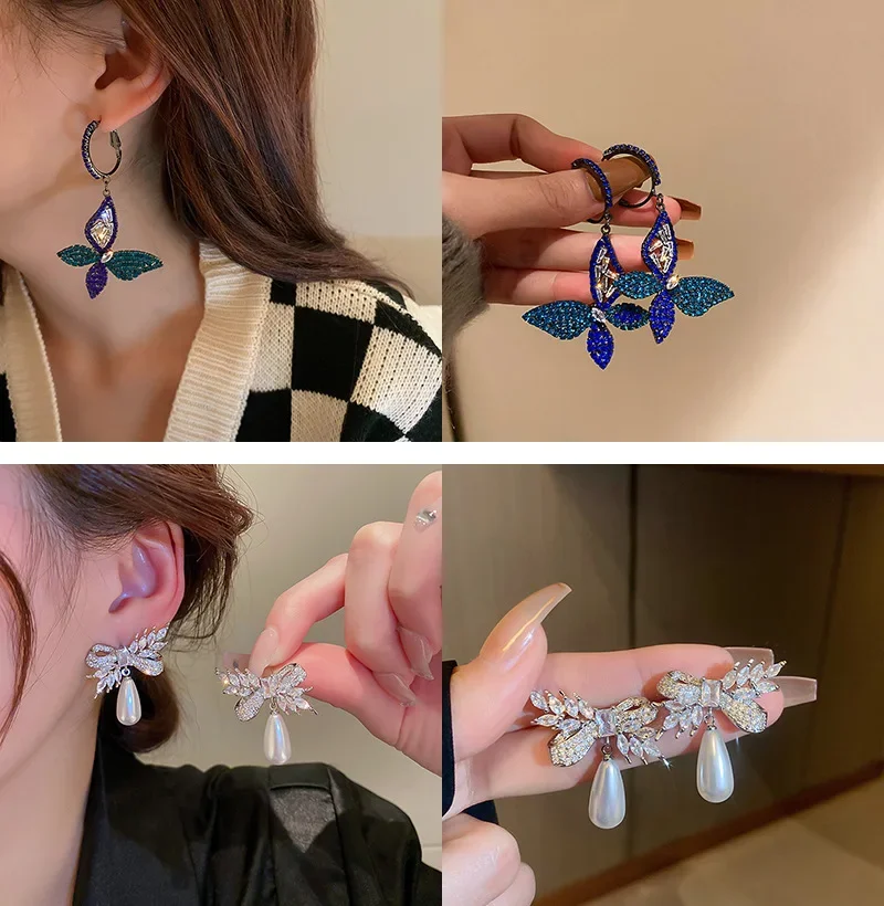 Fairy Crystal Butterfly Pearl Statement Dangle Earrings Women Girl Geometric Flower Zircon Crystals Drop Earring Party Jewelry
Fairy Crystal Butterfly Pearl Statement Dangle Earrings Women Girl Geometric Flower Zircon Crystals Drop Earring Party Jewelry