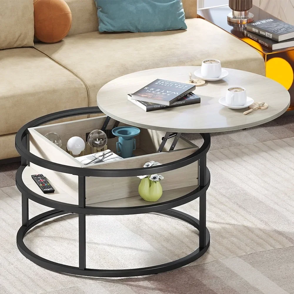 Round Lift Top Coffee Table, Coffee Tables With Living Room, Modern Coffee Table With Storage For Home Office, Oak
Round Lift Top Coffee Table, Coffee Tables With Living Room, Modern Coffee Table With Storage For Home Office, Oak