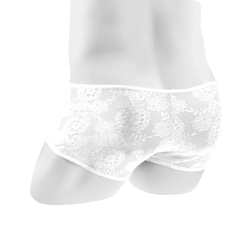 Mens Sissy Pouch Panties Lace Sheer Seamless Boxer Briefs Erotic Lingerie Ultra Thin Underwear See-Through Trunks Sexy Underpant
Mens Sissy Pouch Panties Lace Sheer Seamless Boxer Briefs Erotic Lingerie Ultra Thin Underwear See-Through Trunks Sexy Underpant