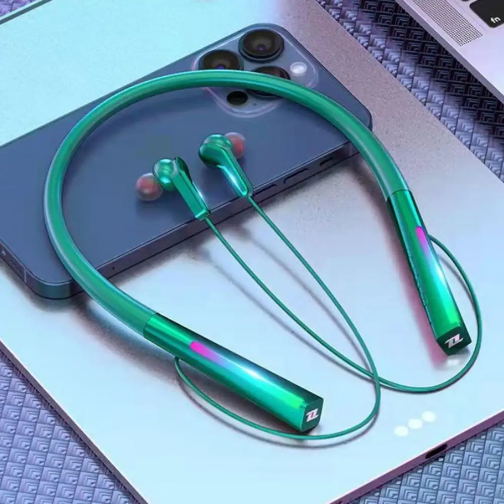 RGB Light Neckband Earphone Wireless Headset BT 5.2 Hanging Neck Earphones In-ear Earbuds IPX5 Waterproof Sports Gamer Headset
RGB Light Neckband Earphone Wireless Headset BT 5.2 Hanging Neck Earphones In-ear Earbuds IPX5 Waterproof Sports Gamer Headset