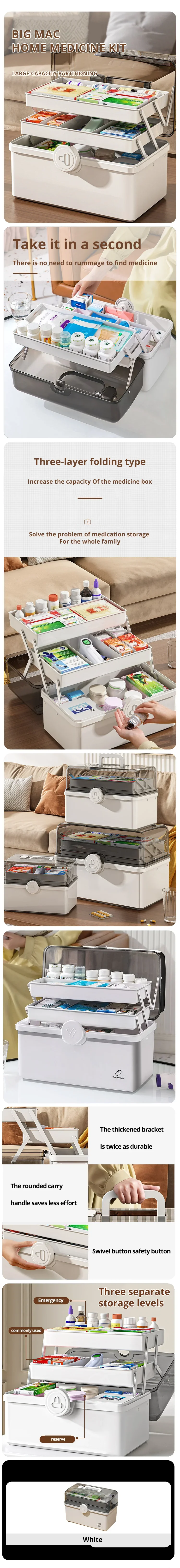 1pc White Large Capacity Medicine Box For Home Medicine Storage Multi Layer Classification Home Medicine Box 1 Mallzona S1f5e0f92ade94b49a3e6d118a064b5849 1pc White Large Capacity Medicine Box For Home Medicine Storage Multi Layer Classification Home Medicine Box Mallzona