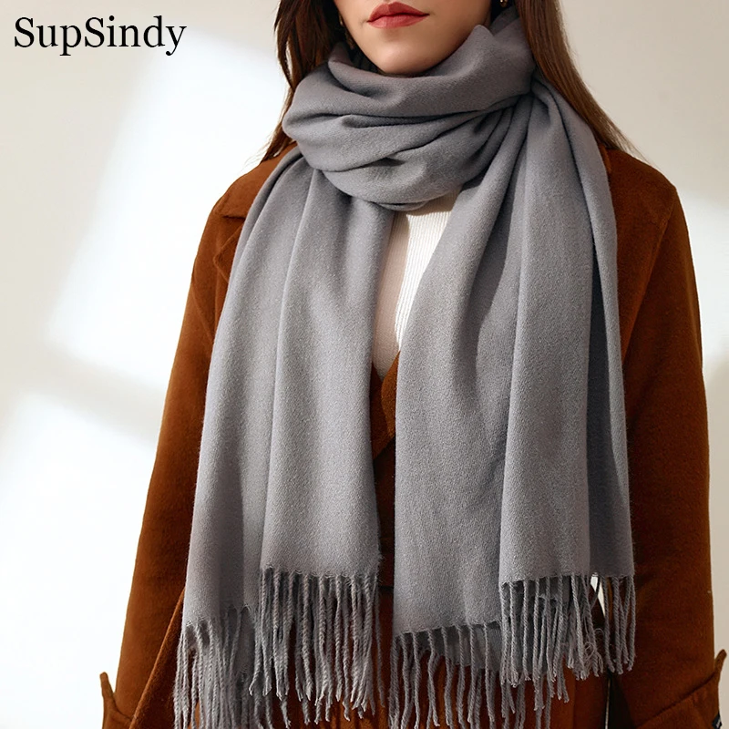 SupSindy Winter Women Long Scarf With Tassels Pure Color Cashmere Shawl Wrap Warm Soft Wool Scarves For Women Pashmina Female
SupSindy Winter Women Long Scarf With Tassels Pure Color Cashmere Shawl Wrap Warm Soft Wool Scarves For Women Pashmina Female