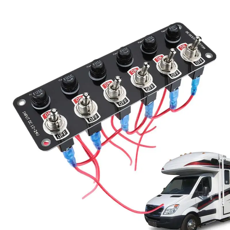 Панель переключателя Gang, водонепроницаемая панель переключателя Nilight, универсальная панель подключения, панель переключателя зажигания для лодок, автомобилей, грузовиков 
Панель переключателя Gang, водонепроницаемая панель переключателя Nilight, универсальная панель подключения, панель переключателя зажигания для лодок, автомобилей, грузовиков
