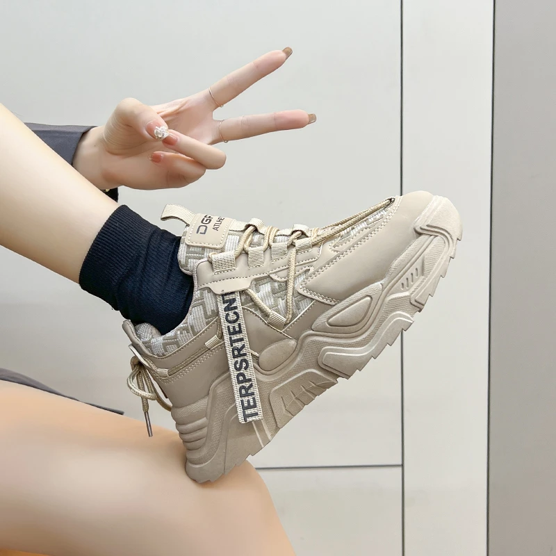 

Женские кроссовки для тенниса, дышащая Спортивная обувь для бега, повседневные прогулочные туфли на платформе