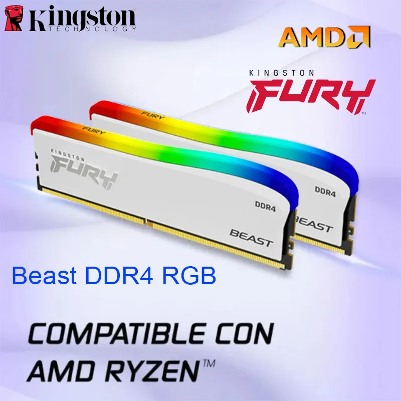 Материнская плата Kingston FURY Beast DDR4 RGB Special Edition 8 ГБ 16 ГБ 32 ГБ 3200 МГц 3600 МГц для настольного ПК AMD Ryzen Intel XMP CPU CL18
Материнская плата Kingston FURY Beast DDR4 RGB Special Edition 8 ГБ 16 ГБ 32 ГБ 3200 МГц 3600 МГц для настольного ПК AMD Ryzen Intel XMP CPU CL18
