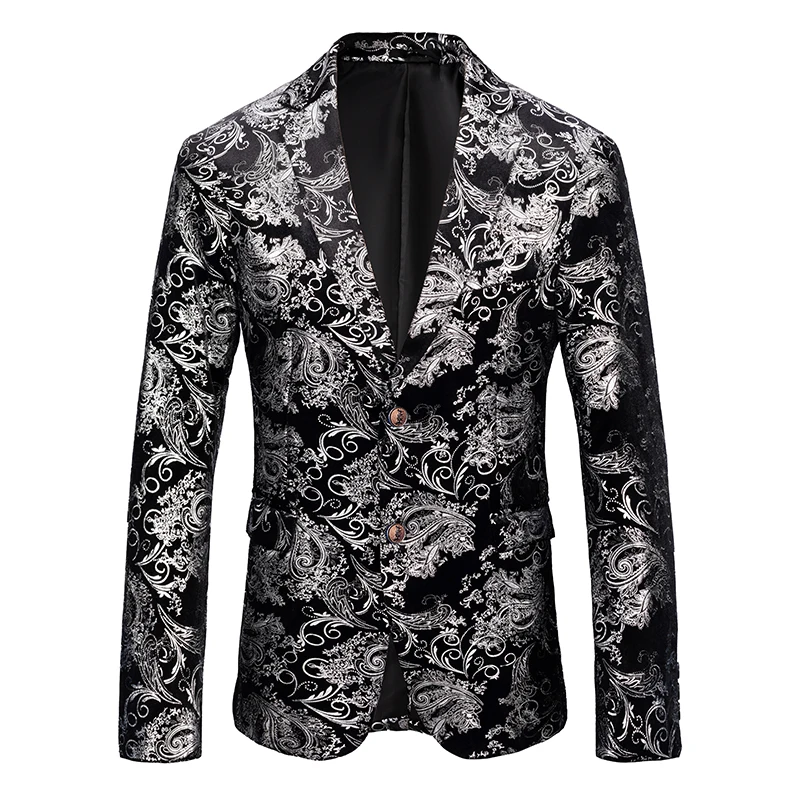 

Luxury Shawl Lapel Blazer Designs Suit Jacket DJ Club Stage Singer Clothes Nightclub Blazers Wedding Party Dress Tuxedo 5XL