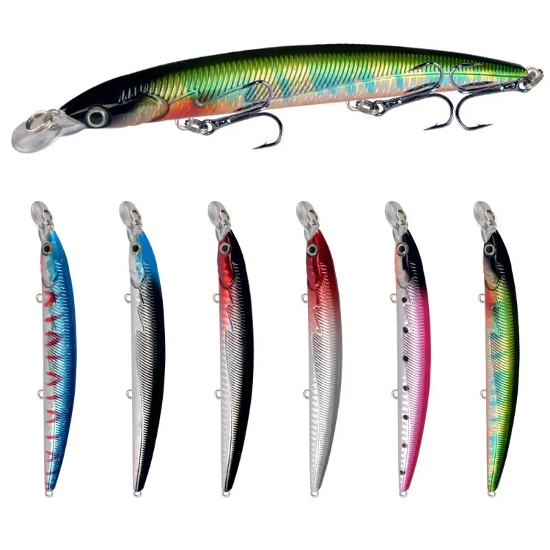 Minnow Hard Bait with 3 Hooks, Fishing Lure, 3D Eyes, Fishing Tackle, 1PC, 13.5cm, 13.5g, Free Shipping
Minnow Hard Bait with 3 Hooks, Fishing Lure, 3D Eyes, Fishing Tackle, 1PC, 13.5cm, 13.5g, Free Shipping