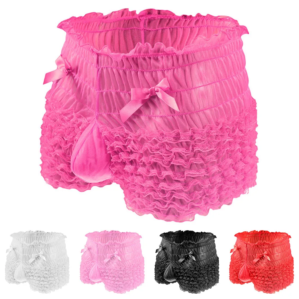 Sexy Mens Sissy Pleated Ruffled Lace Briefs Girly Cross Dress Panties Gay Man Ball Pouch Underwear Cute Boxer Trunks Underpants
Sexy Mens Sissy Pleated Ruffled Lace Briefs Girly Cross Dress Panties Gay Man Ball Pouch Underwear Cute Boxer Trunks Underpants