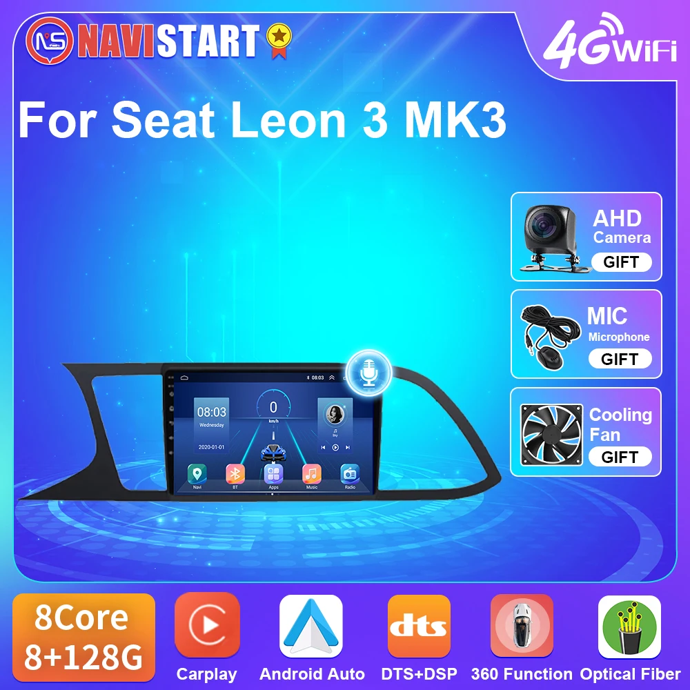 NAVISTART T5 Car Radio For Seat Leon 2013 - 2018 GPS Navigation Multimedia Video 4G WIFI Carplay Auto Stereo Player No DVD 2 Din
NAVISTART T5 Car Radio For Seat Leon 2013 - 2018 GPS Navigation Multimedia Video 4G WIFI Carplay Auto Stereo Player No DVD 2 Din