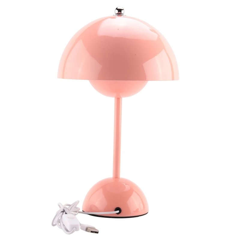 

Светодиодная настольная лампа в виде цветочных бутонов, скандинавский прикроватный столик, настольные лампы в виде грибов, украшение для комнаты, ночники