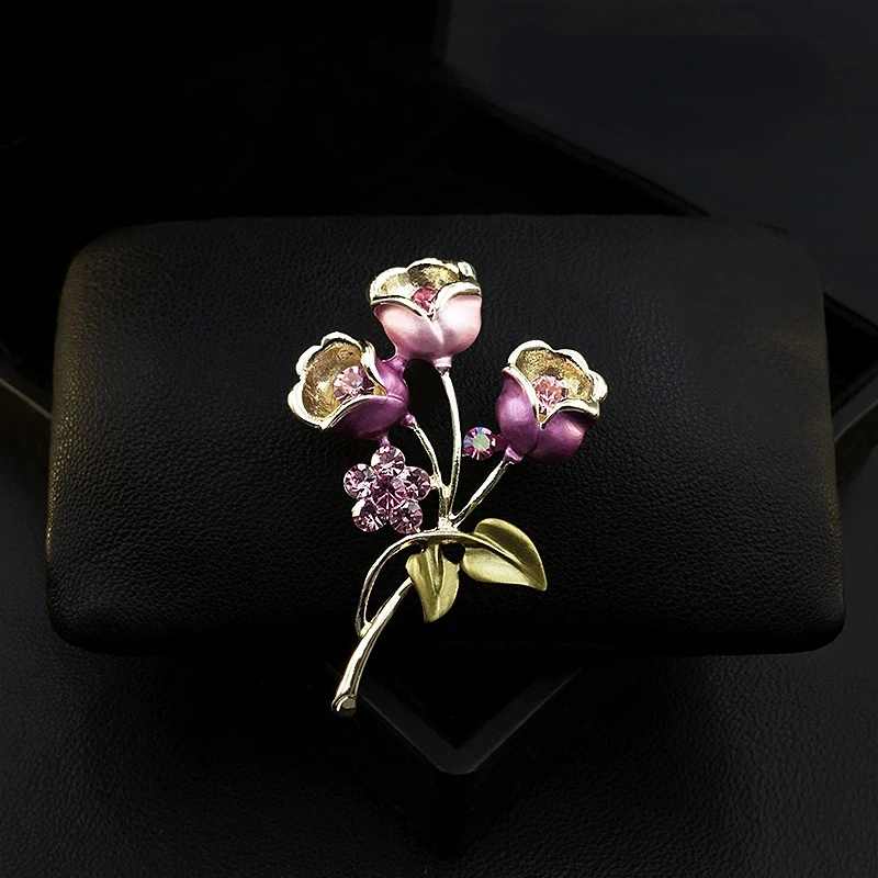 Original Design Pink Purple Bouquet Flower Brooch Exquisite High-End Elegant Corsage Pin for Women Suit Rhinestone Jewelry Gifts 
Original Design Pink Purple Bouquet Flower Brooch Exquisite High-End Elegant Corsage Pin for Women Suit Rhinestone Jewelry Gifts