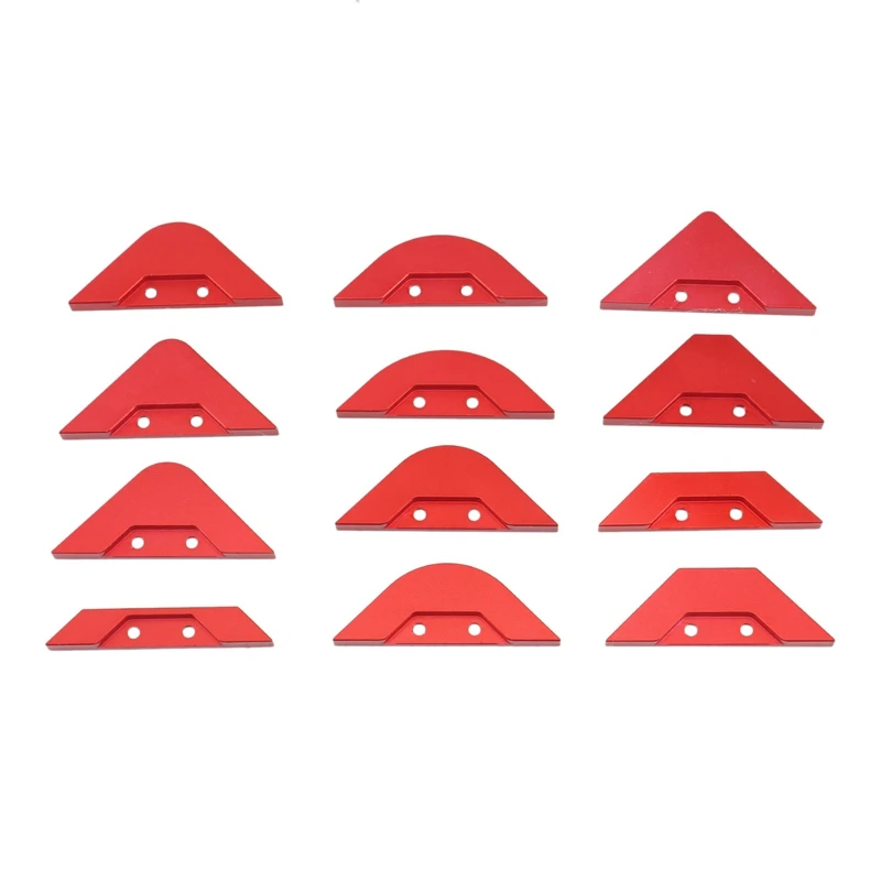 12Pcs Woodworking Radius Jig Router Template R5-R40/T10-T40 Aluminium Alloy Radius Corner Arc Trimming Tool
12Pcs Woodworking Radius Jig Router Template R5-R40/T10-T40 Aluminium Alloy Radius Corner Arc Trimming Tool